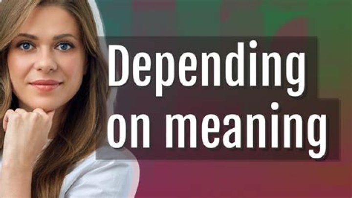 Are depending on synonym?