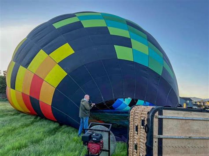 Are hot air balloons attached to the ground?