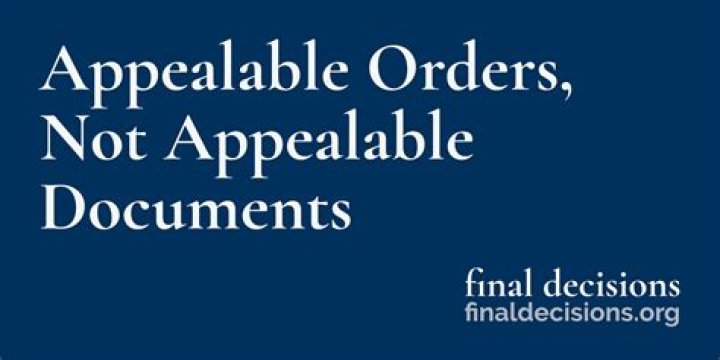 Are interlocutory orders appealable?
