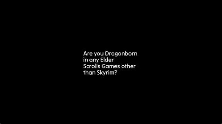 Are you Dragonborn in any Elder Scrolls Games other than Skyrim?