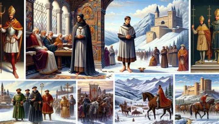 At canossa in the winter of 1077?