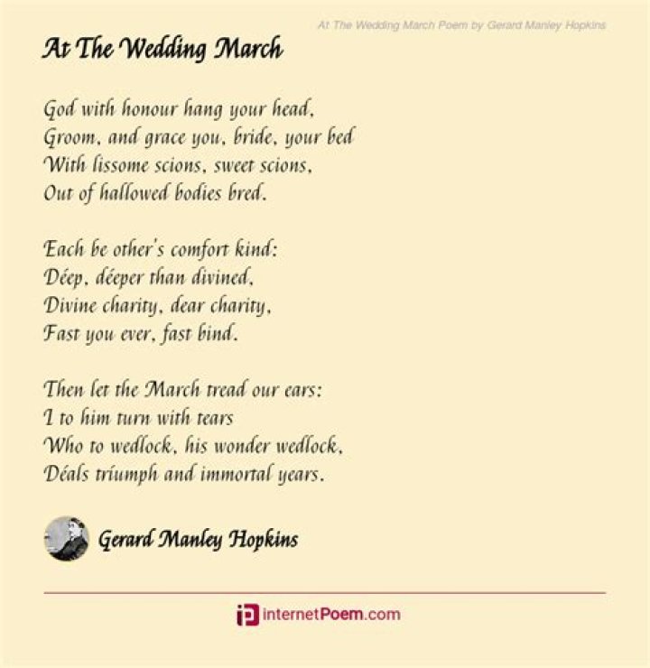 At the wedding march?