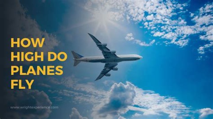 At what height do airplanes fly?