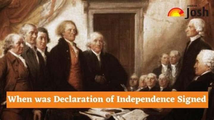 At what time was the declaration of independence signed?