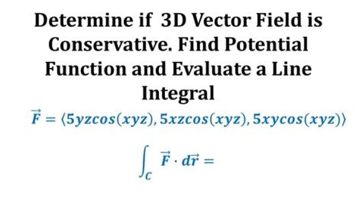 Calc of potential function using line integral