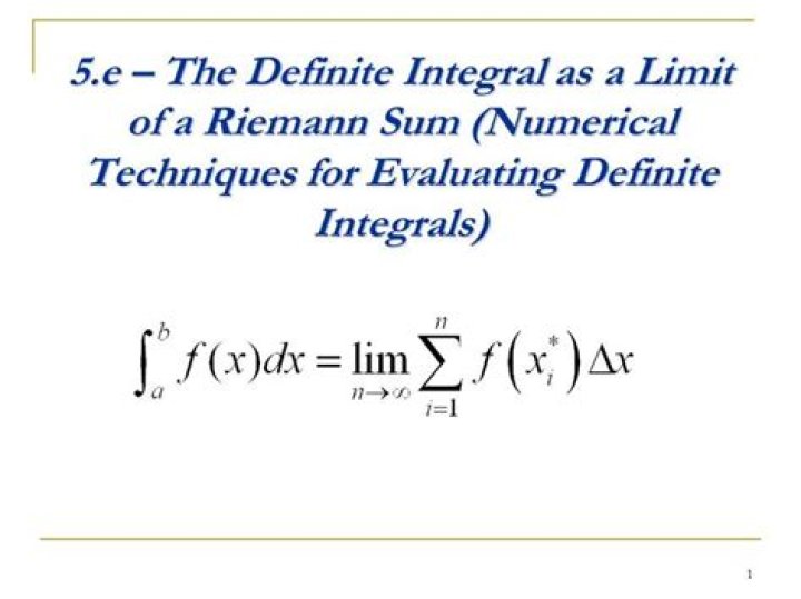 Calculate definite integral using the definition (Riemann Sum)