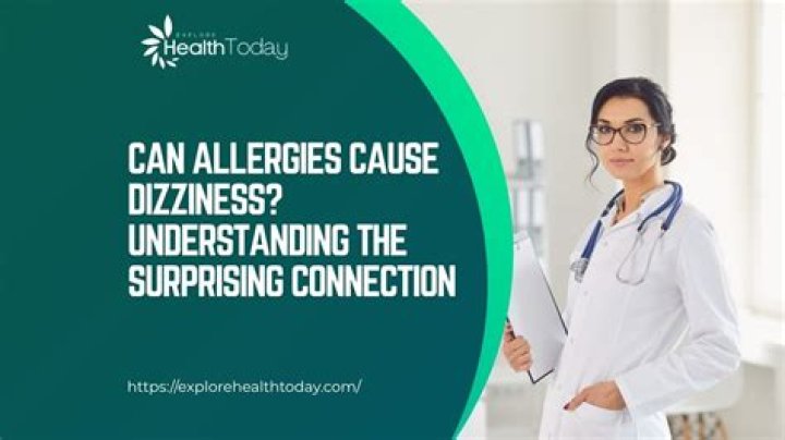 Can allergies cause dizziness?
