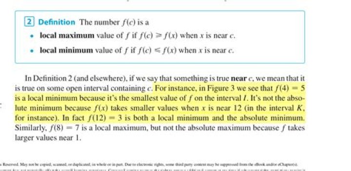 Can endpoints be local minimum?