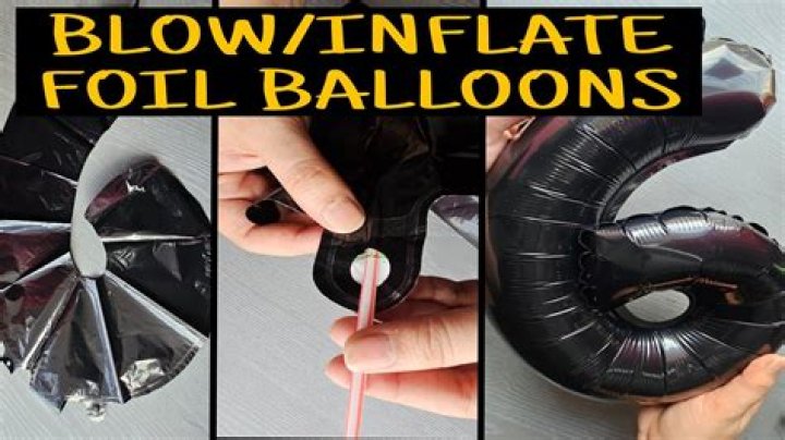 Can foil balloons be blown up with air?