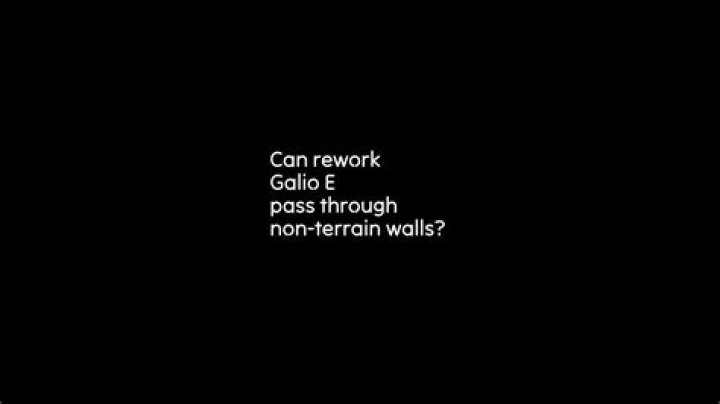Can rework Galio E pass through non-terrain walls?