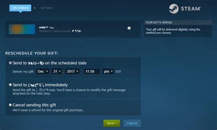 Can Steam gifts be rescheduled under the new gift system introduced on May 3, 2017?
