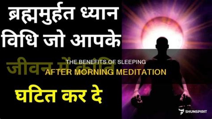Can we sleep after meditation?