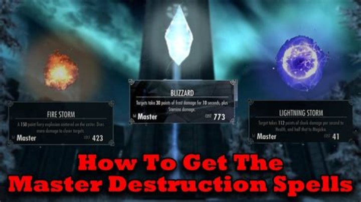 Can you get master destruction spells?