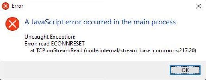 Can't connect error read econnreset?