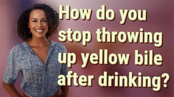 Can't stop bringing up bile?