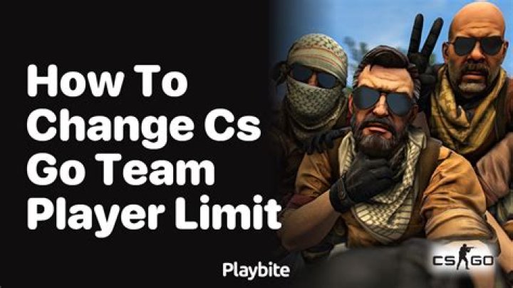 Changing the player limit for a team