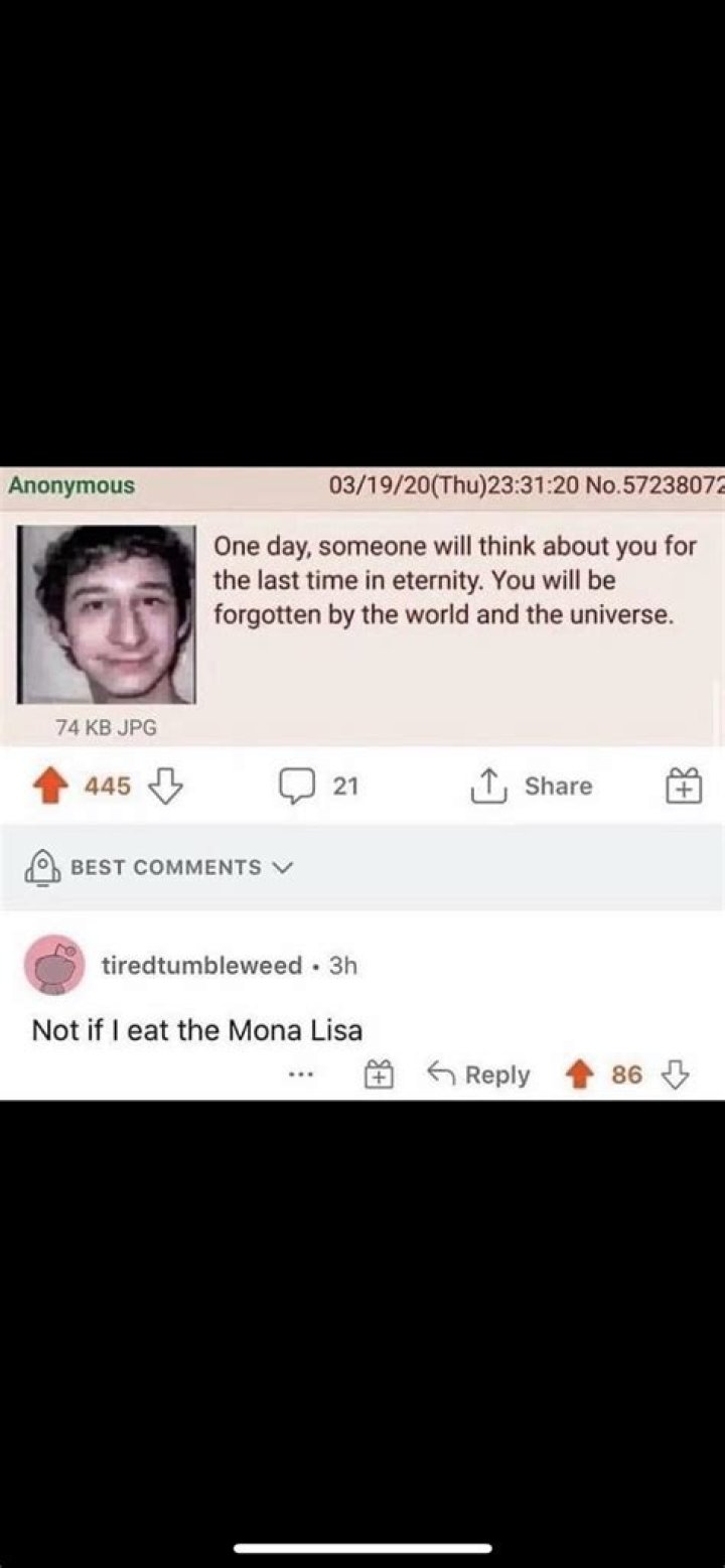 Could i eat the mona lisa?