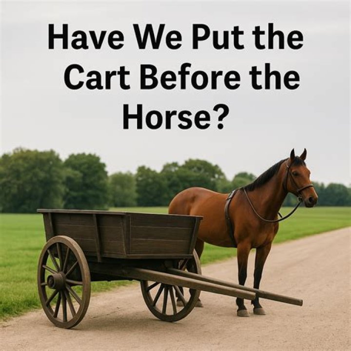 Could you put the cart before the horse?