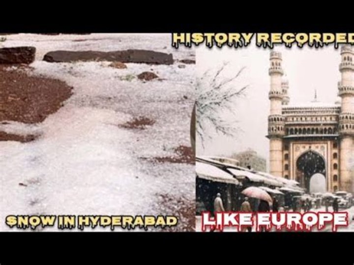 Did it ever snow in hyderabad?