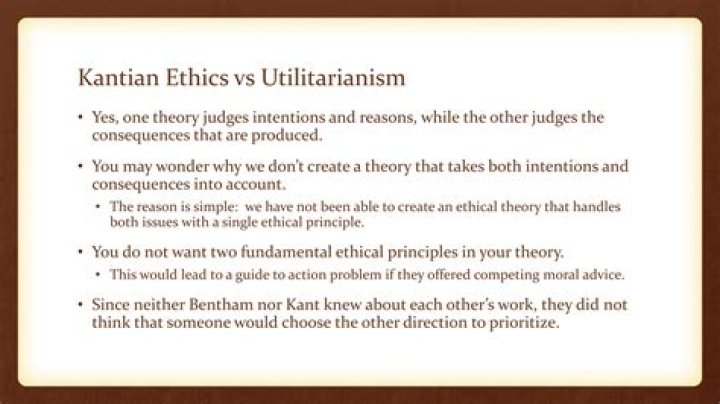 Did kant believe in utilitarianism?