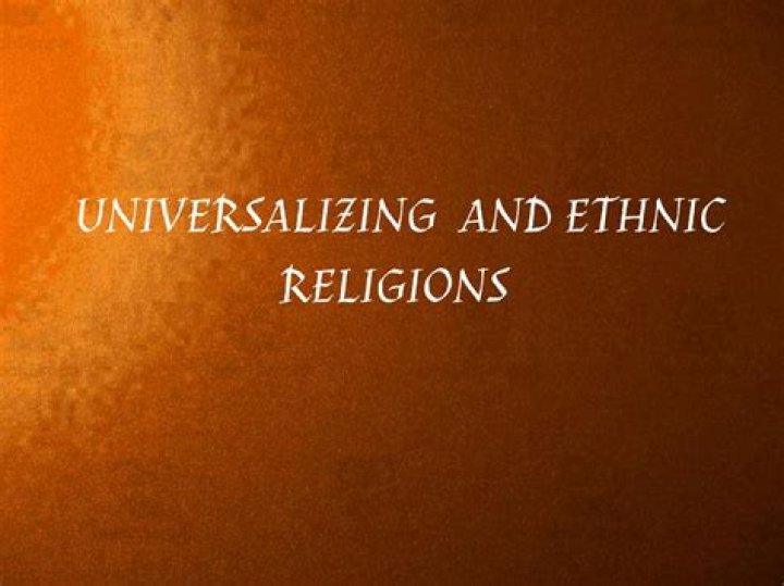 Do ethnic religions differ from universalizing religions?