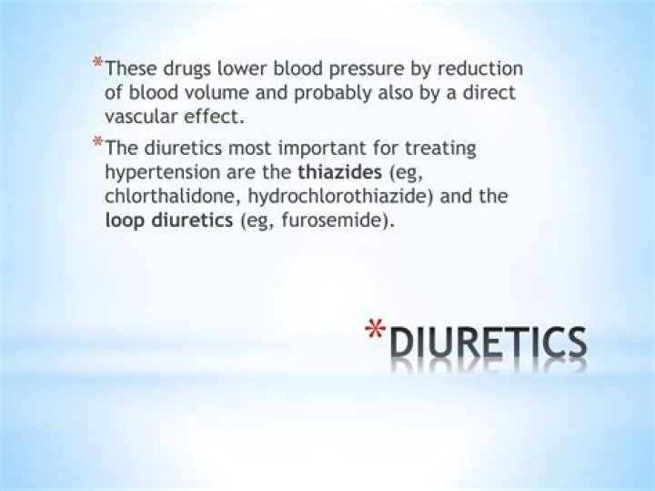 Do hydrochlorothiazide lower blood pressure?