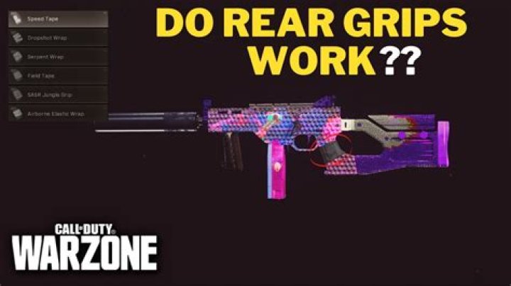 Do rear grips work in warzone?