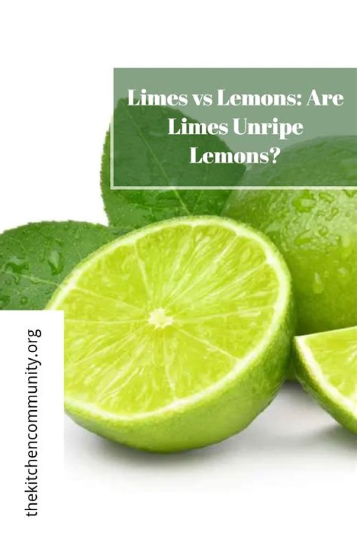 Do unripe lemons taste like limes?