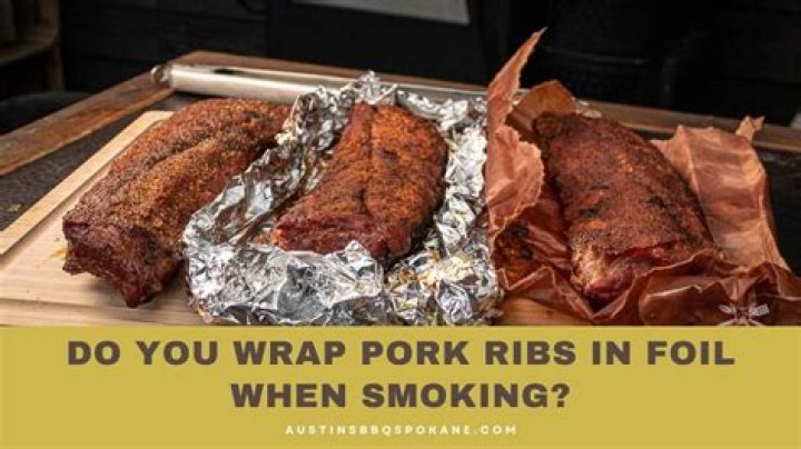 Do you wrap ribs in foil when smoking?