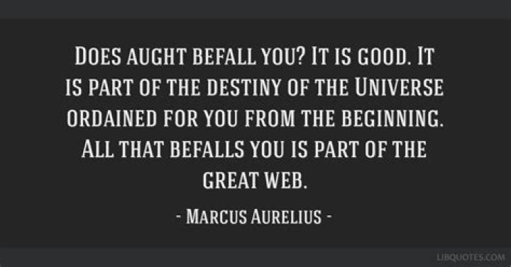 Does aught befall you?