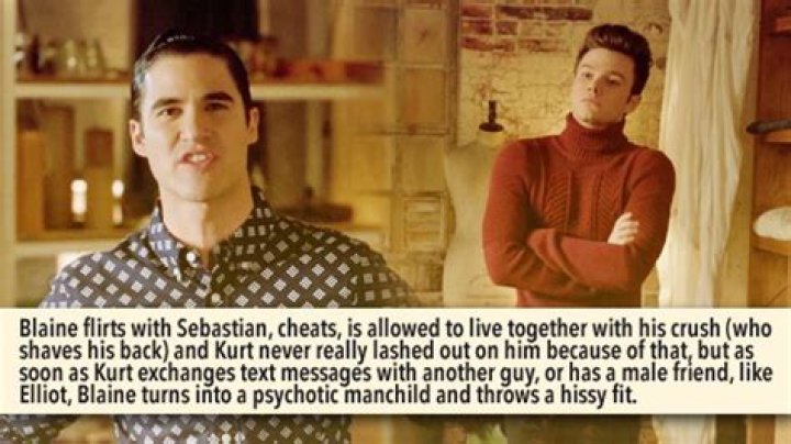Does blaine cheat on kurt?