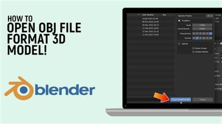 Does blender open obj files?