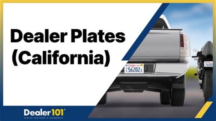 Does dealership provide plates?