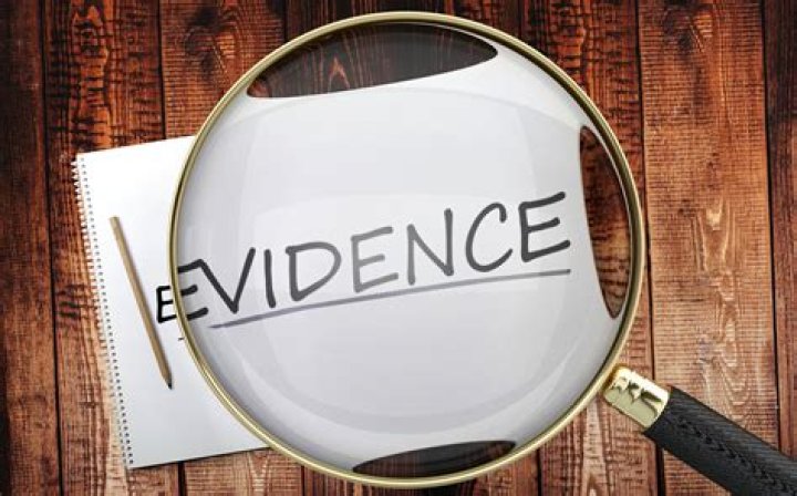 Does evidence mean evident?