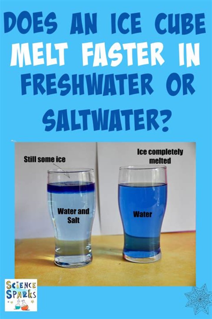 Does freshwater freeze faster than saltwater?