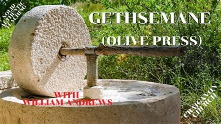 Does gethsemane means olive press?