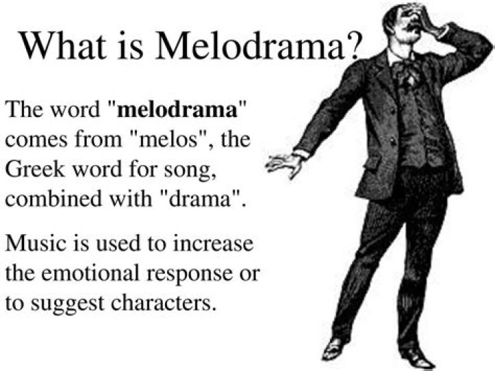 Does the word melodrama mean?