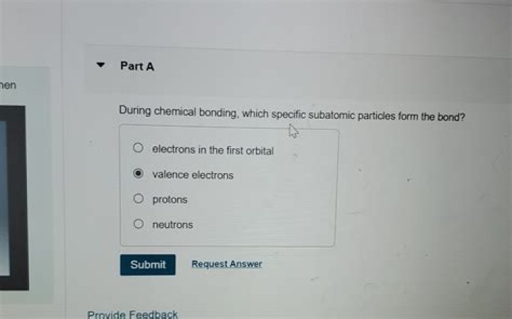 During chemical bonding which specific subatomic particles?