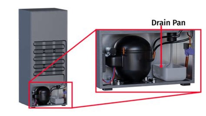 During defrosting operation the air is blown from?