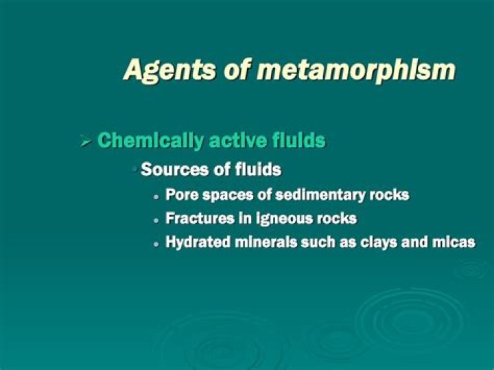 During metamorphism chemically active fluids?