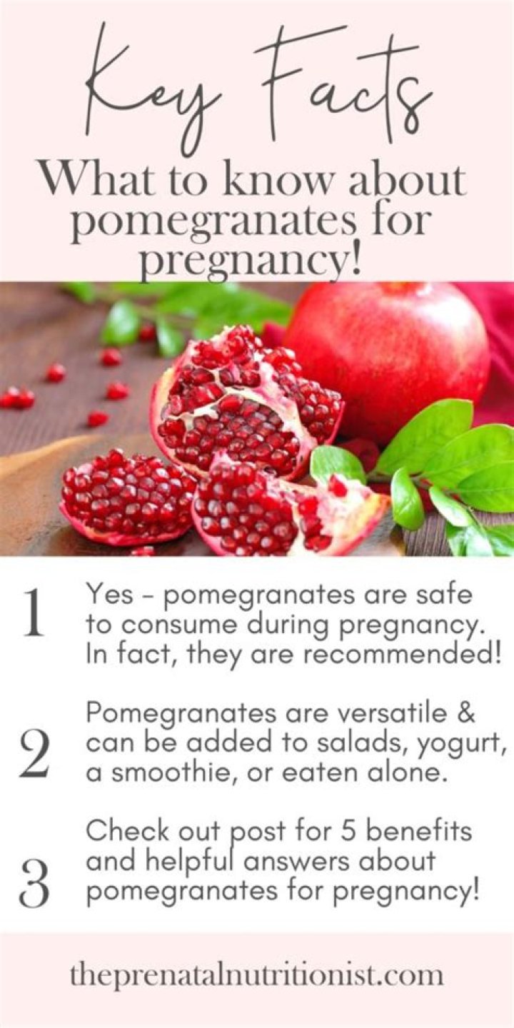During pregnancy eating pomegranate?