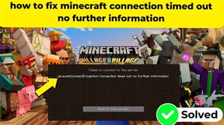 Error when joining a Minecraft server :Message: Connection timed out [duplicate]