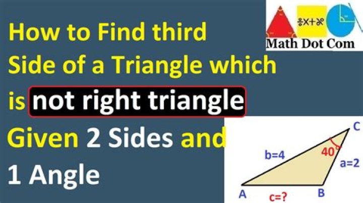 Find a side of a triangle given other two sides and an angle