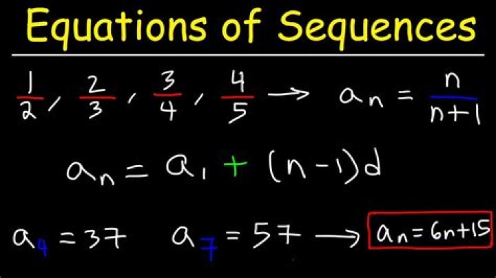 Finding the formula of a sequence.