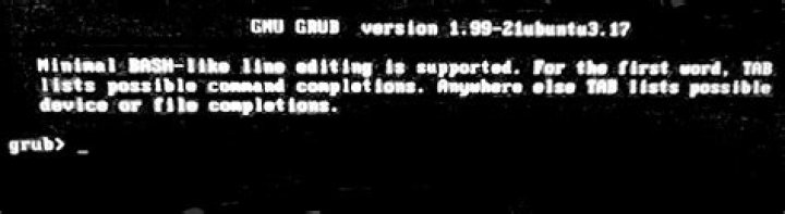 GNU GRUB Terminal - Instead of Ubuntu login screen