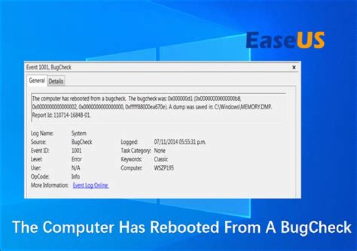 Has rebooted from a bugcheck?