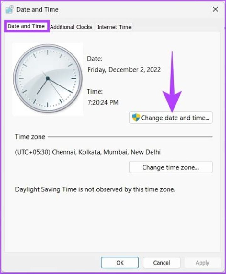 How can I change the date and time on Ubuntu?