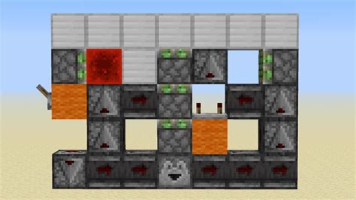 How can I make a 2x2 piston door that is flush with both the inside and outside walls with no visible redstone?