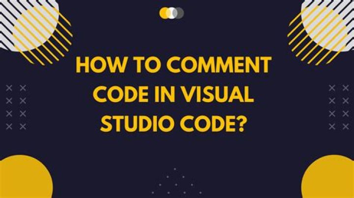 How comment in visual studio code?