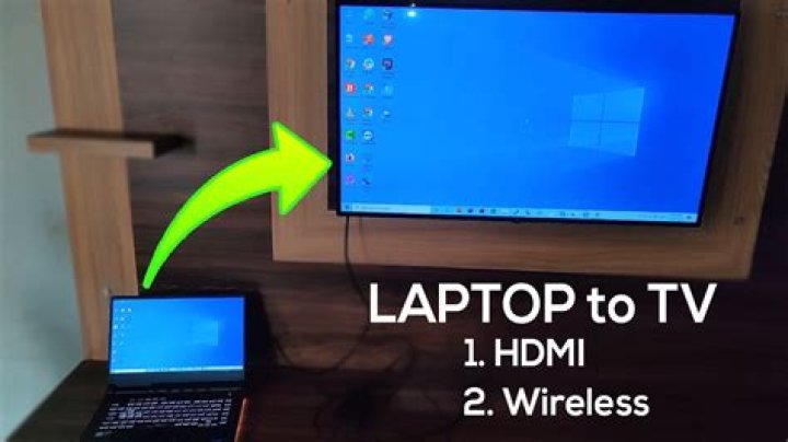 How connect laptop to tv?